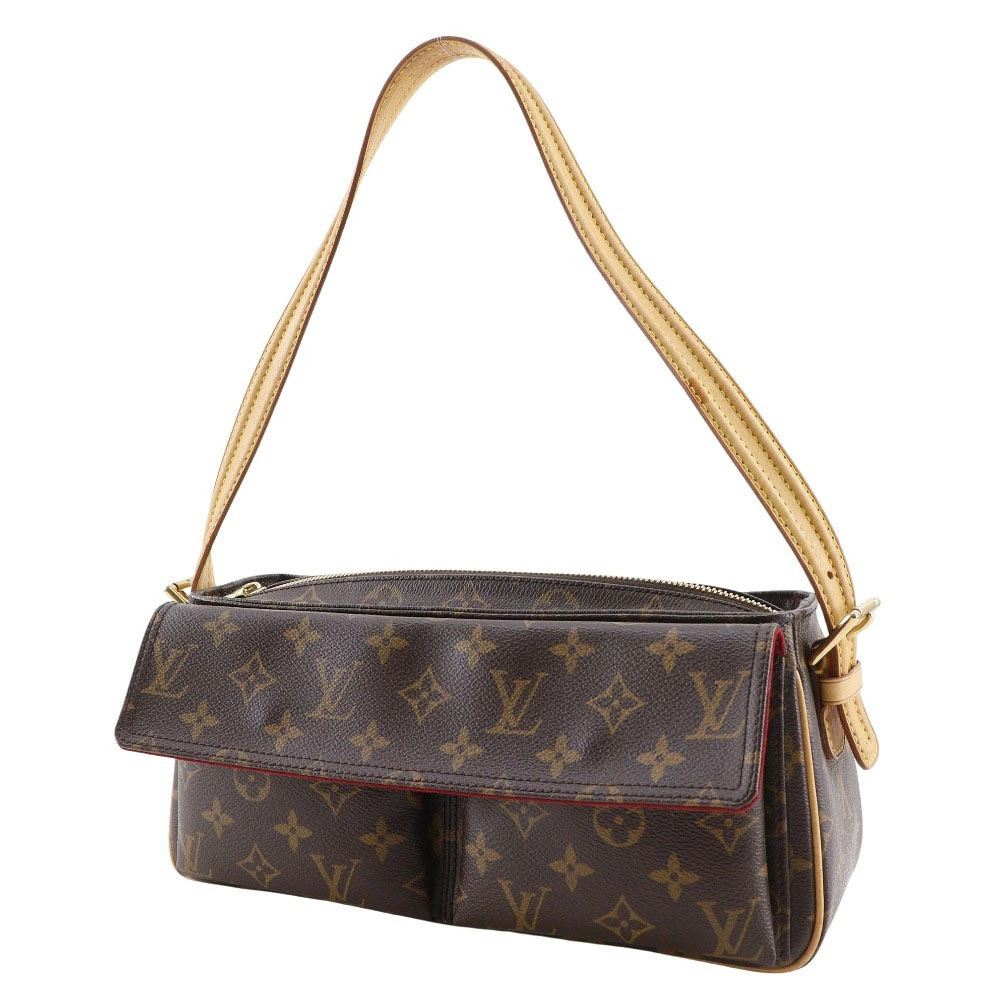 Louis Vuitton Viva Canvas Closure Monogram Bag Zipper Shoulder Cite Handbag